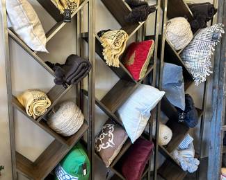 Brand new blankets and pillow and three shelves