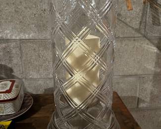 Crystal candle holder