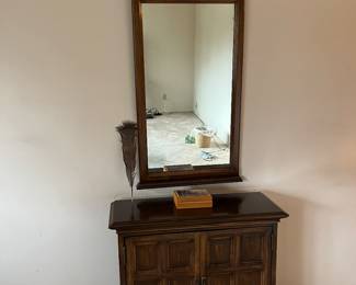 Ethan Allen mirror & cabinet 