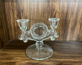 Paden City Crystal Candlestick Holder