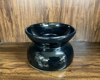 Black Ceramic Spitoon