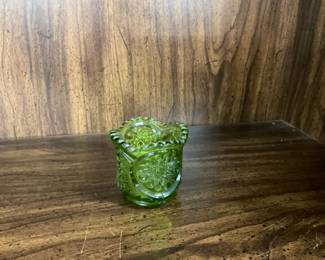 Small Green Sugar Container