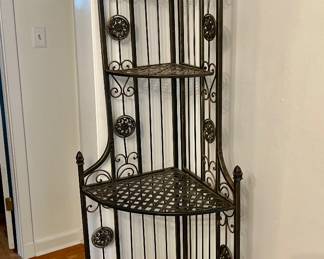 Vintage foldable corner rack.