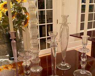 CRYSTAL CANDLESTICKS