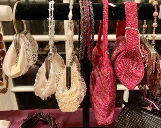 ASSORTED BEADED HANDBAGS