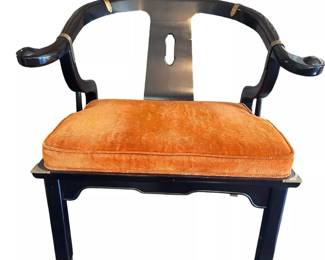 MCM Century black lacquer side chair