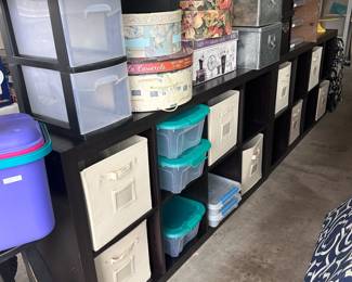 Storage cubby units, plastic storage containers