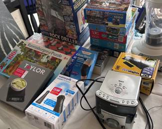 Puzzles, games, ankle weights