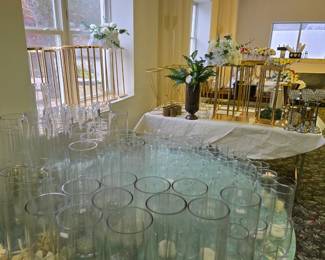 vases, catering decor