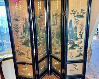 BEAUTIFUL VINTAGE ASIAN SCREEN DISCOUNTED PRICE $195