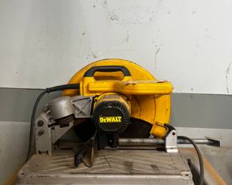 Dewalt Chop Saw - Designed to cut steel and other metals