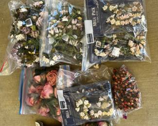 Silk and Ceramic Flowers