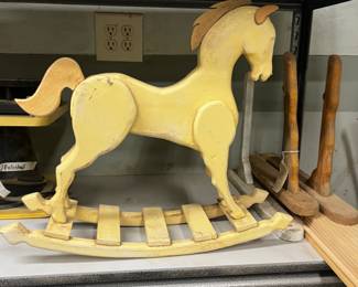 Handcrafted Wooden Rocking Horse