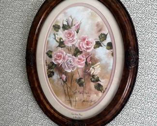 Oval Framed Art