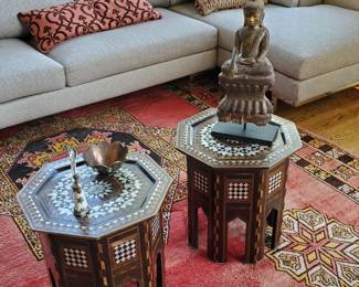 Unique Inlaid Mother of Pearl Tables