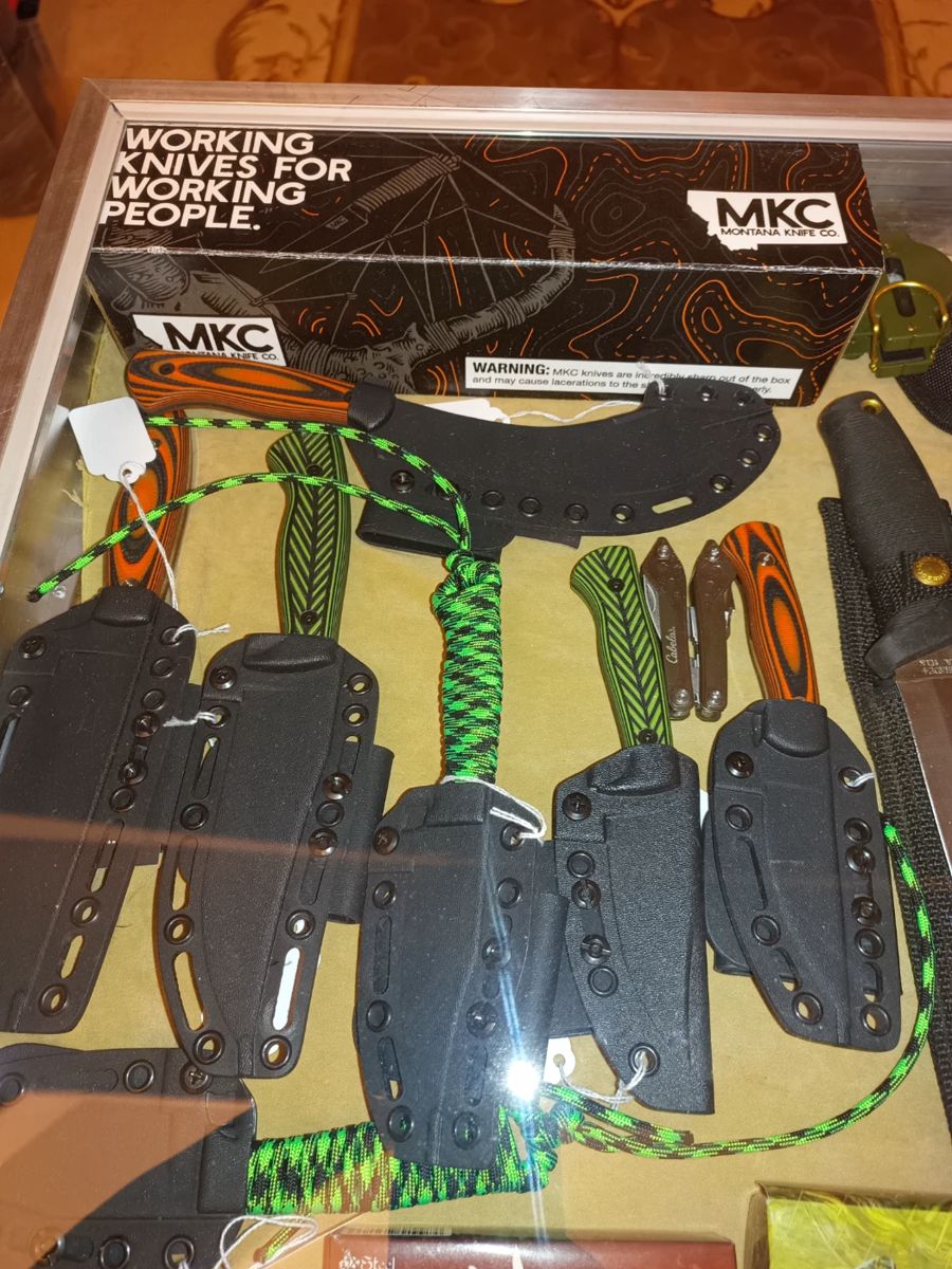 Knives from Montana Knife company.