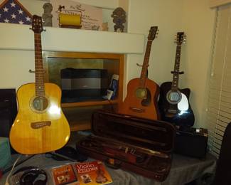 Guitars and violin.