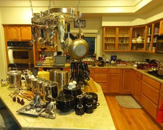 Fully stocked kitchen