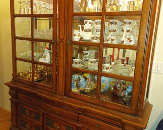 China cabinet. Could be a buffet without the top. Take the doors off - great display case.