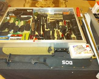 Lots of knives from the very small to the very large