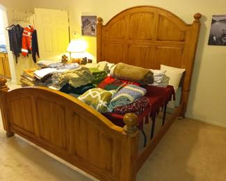 Lots of King Size linens and towels and blankets