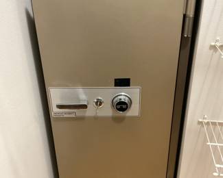 Large American Security Steel, Combo, Key Lock Safe. Dimensions: 50in T | 23.1/8in W | 21in D
