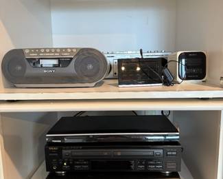 Sony CFD-S05 CD/Radio/Cassette-Corder, Sony Dream Machine, La Crosse Technology Weather Station, Toshiba DVD Player SDK1000, TEAC RW-D250 Recorder, Sony DVD/CD Player DVP-NC600