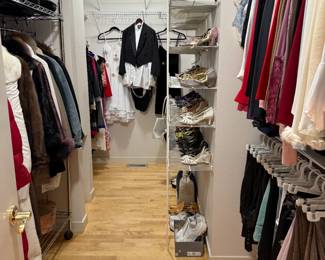 Women's Clothing (size small) Dresses, Pants, Suits, Suit  Jackets, Leather Pants, Blouses, Sweaters, Cashmere Shawls, Boleros, Coats and Furs, Hats, and more.