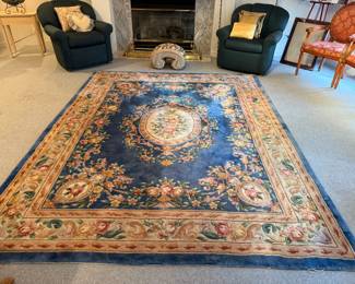 Wool Chinese Area Rug - 8ft x 10ft