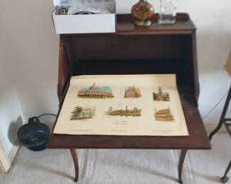 Fold down desk - nice condition