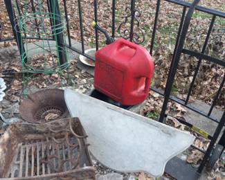 Items Located On The Back Patio