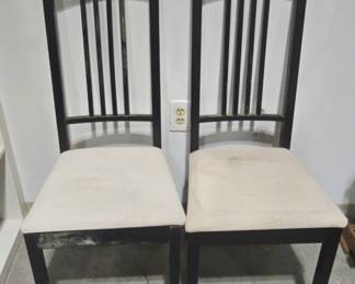 Two IKEA Borje Black Chairs