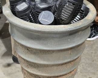Solar Lights In Planter