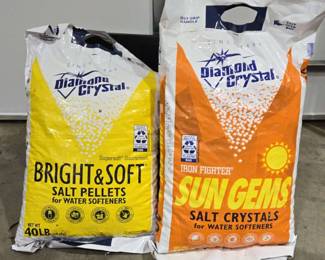 Two 40 Lb Bags Salt For Water Softeners