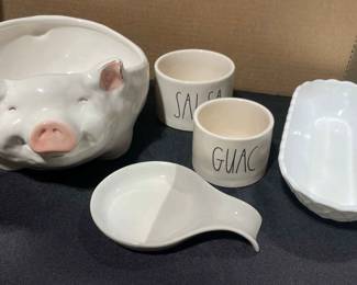 White Porcelain Kitchen Items 