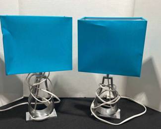 Two Small Table Lamps
