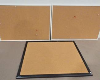 Three Small Corkboards