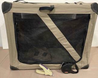 Dog Carrier, Leash, And Nail Trimmer 