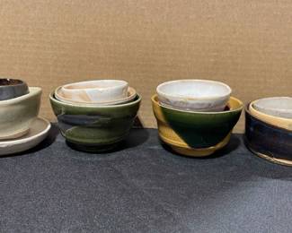 Lot Of Small Pottery Bowls 