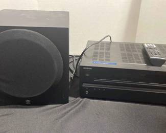Onkyo AV Receiver And Yamaha Speaker 