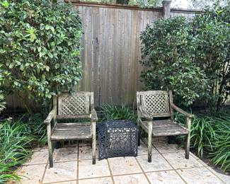 Several outdoor garden furniture 