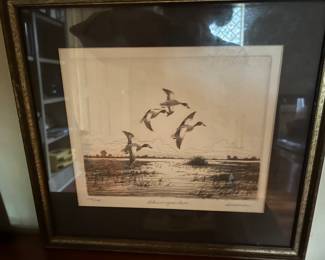 Dell Weller signed art 