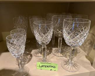Set of Waterford wine glasses 