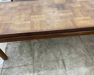 Mid Century Madison Furniture Grain Wood Cocktail Table