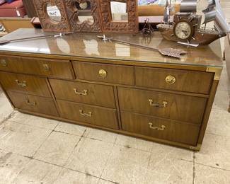 Mid Century Thomasville Low Boy, Brass Hardware