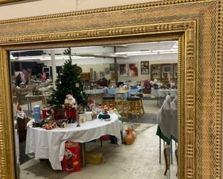 Vintage Gilt Ornate Beveled Mirror