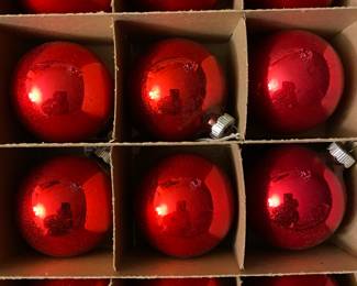 Shiny Brite Red Ornaments