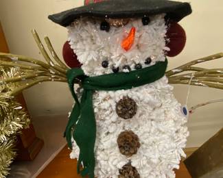 Fiber Optic Snowman