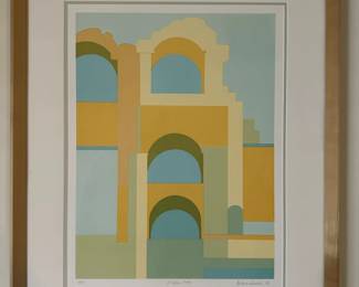 Signed print by Northfield artist Barbara Smith, 1977