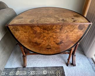 burl wood table